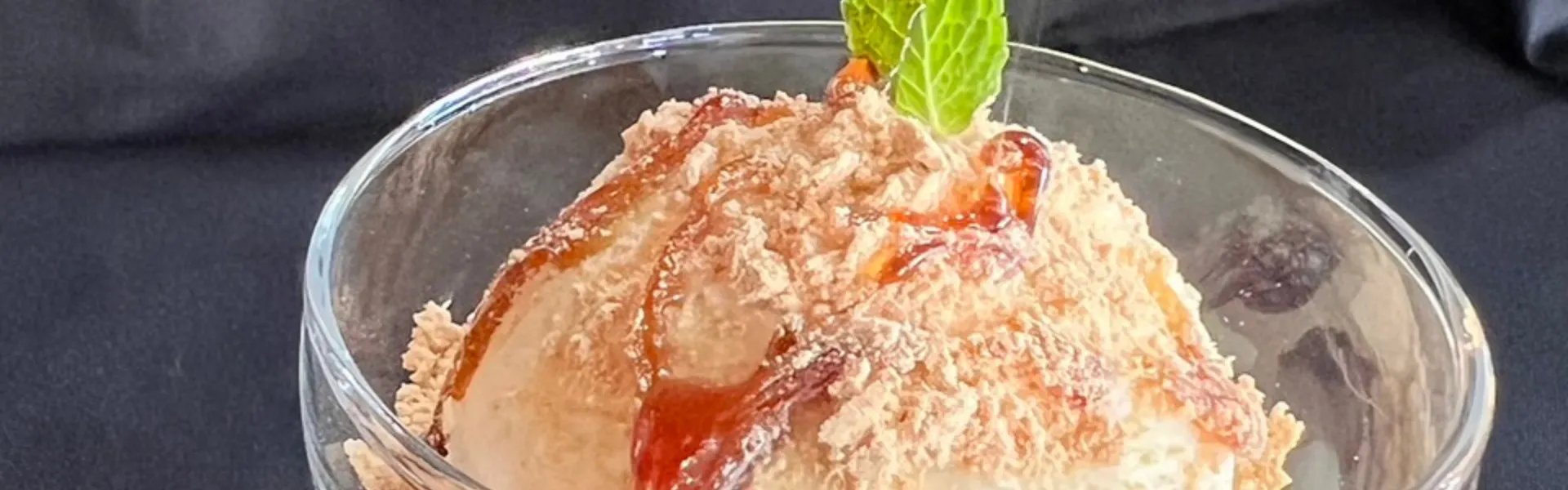 バニラビーンズ入り濃厚アイスクリーム - 黒蜜きなこ信玄アイス